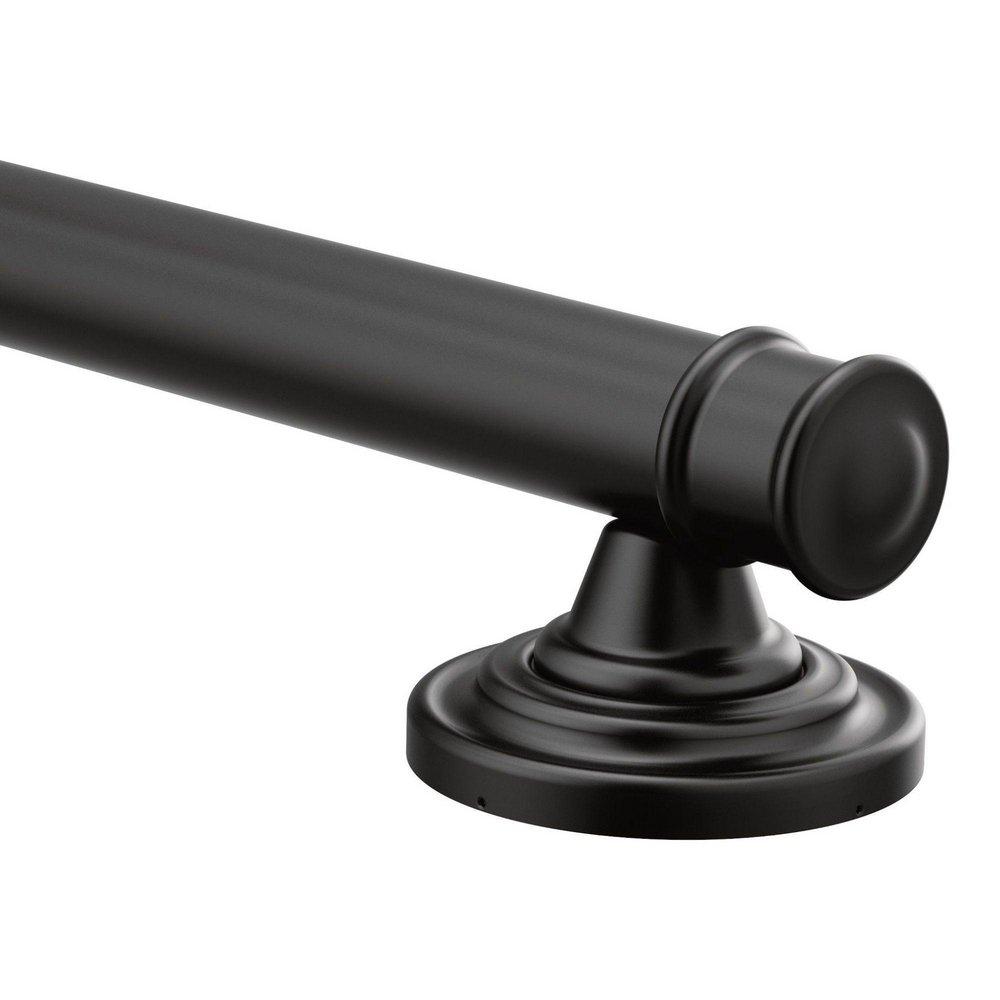 Moen Matte Black Grab Bar in Matte Black 