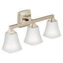 Moen Polished Nickel 100W 3-Light Medium E-26 Vanity Fixture 