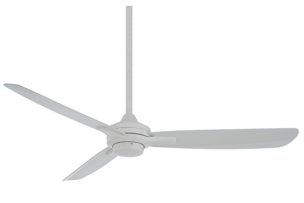 Minka Aire Flat White 52 in. 84.94W 3-Blade Ceiling Fan 