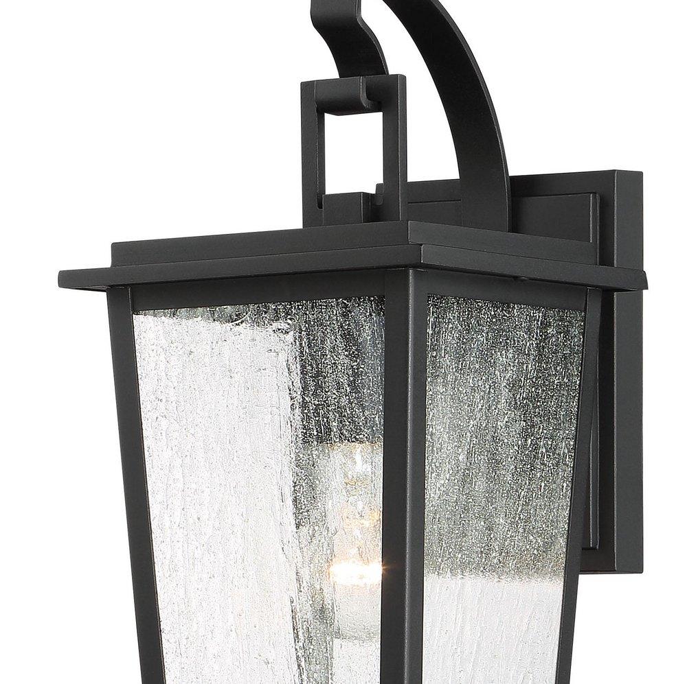 Minka Sand Black 100W 1-Light Medium E-26 Incandescent Outdoor Wall Sconce 