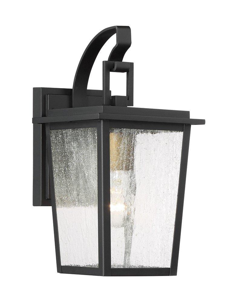 Minka Sand Black 100W 1-Light Medium E-26 Incandescent Outdoor Wall Sconce 
