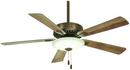 Minka Aire Heirloom Bronze 74.6W 5-Blade Ceiling Fan with 52 in. Blade Span and LED Light 