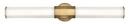 40W 1-Light LED Vanity Fixture in Heritage Brass