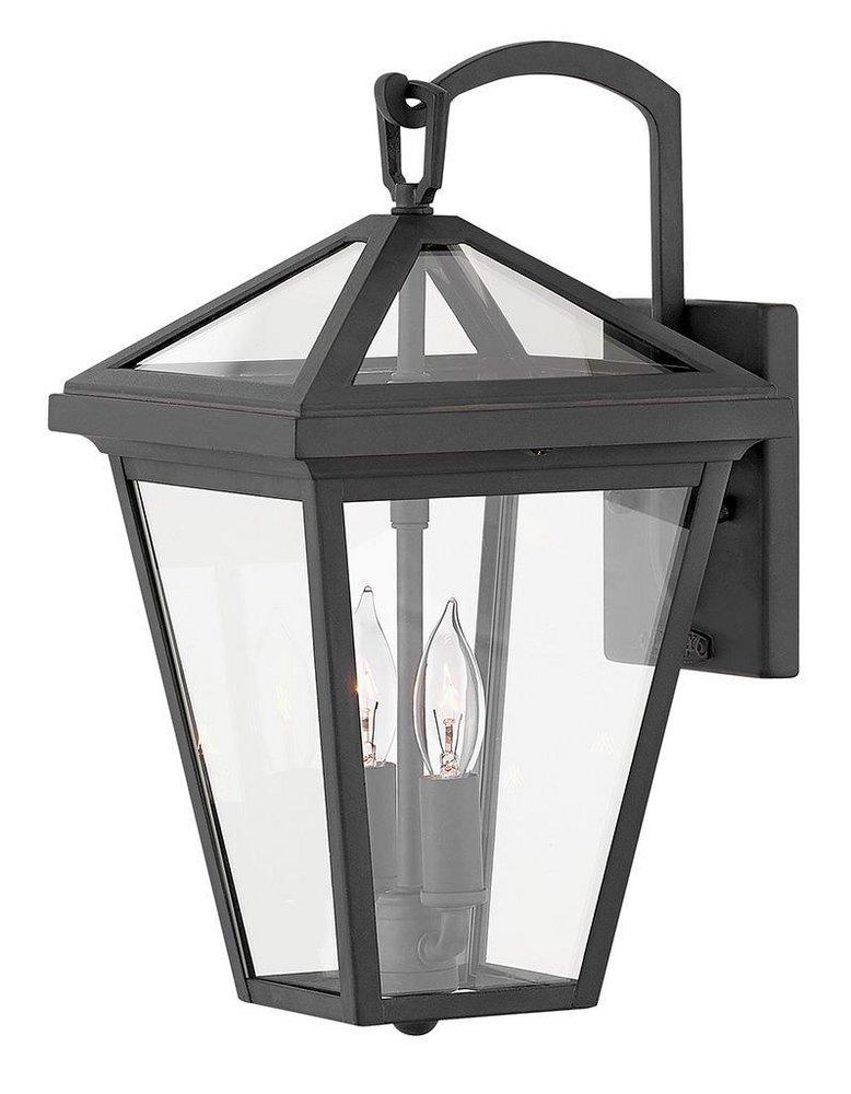 Hinkley Museum Black 5W 2-Light Candelabra E-12 LED Outdoor Wall Sconce 