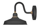 100W 1-Light Medium E-26 Incandescent Outdoor Wall Sconce in Textured Black