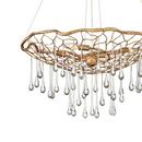 Hinkley Burnished Gold 14 x 26 in. 60W 1-Tier 4-Light LED Modern Chandelier 