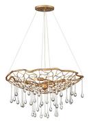 Hinkley Burnished Gold 14 x 26 in. 60W 1-Tier 4-Light LED Modern Chandelier 