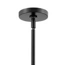 Hinkley Satin Black 19 x 42-1/2 in. 60W 1-Tier 6-Light LED Mid-century, Modern, Scandinavian and Transitional Chandelier 