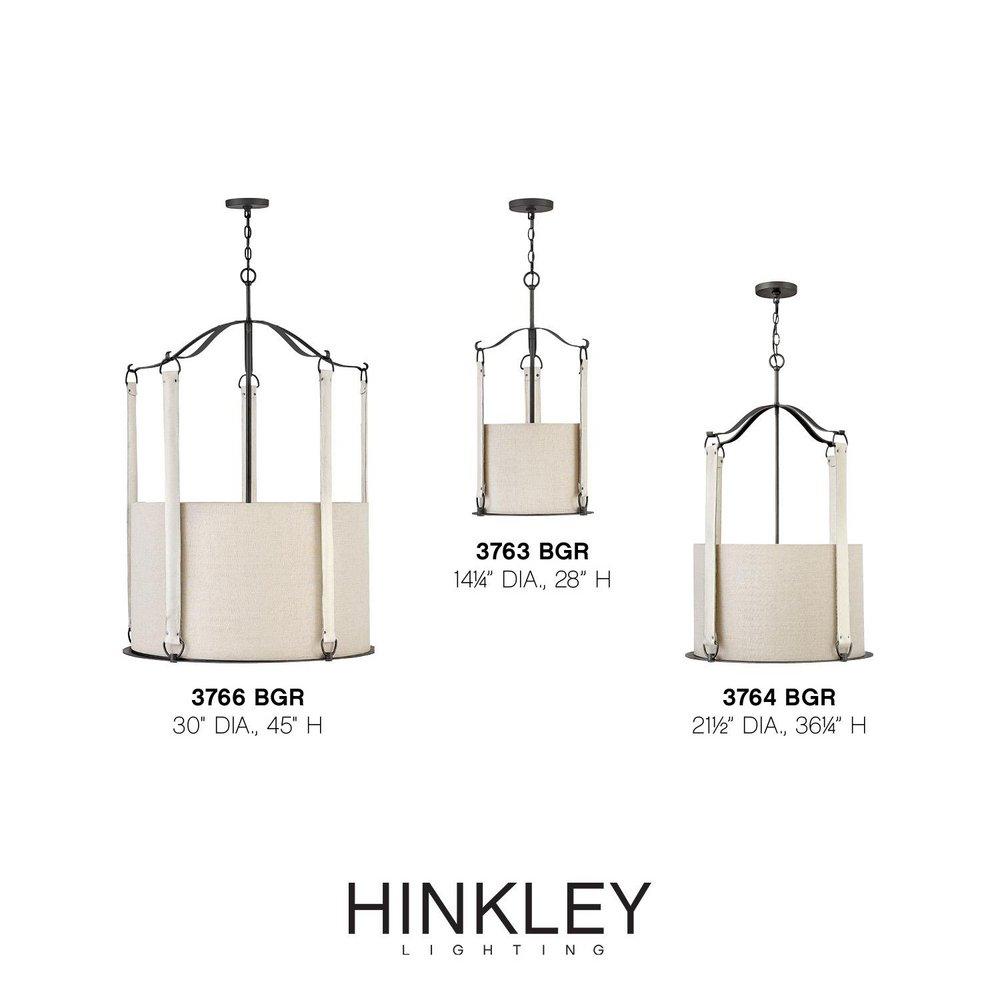 Hinkley Brushed Graphite 60W 4-Light Candelabra E-12 Pendant 