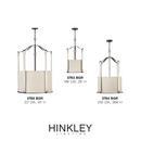 Hinkley Brushed Graphite 60W 4-Light Candelabra E-12 Pendant 