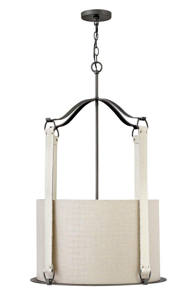 Hinkley Brushed Graphite 60W 4-Light Candelabra E-12 Pendant 