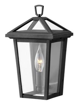 60W 1-Light Outdoor Wall Sconce in Museum Black