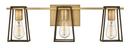 Hinkley Heritage Brass/Oil Rubbed Bronze 51W 3-Light Medium E-26 LED Vanity Fixture 