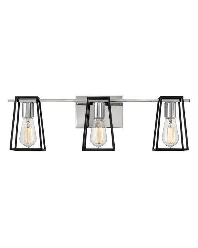 Hinkley Polished Chrome 51W 3-Light Medium E-26 LED Vanity Fixture 