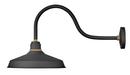 Hinkley Textured Black 100W 1-Light 17-3/10 in. Outdoor Wall Sconce 