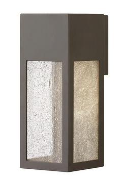 6W 1-Light 12 in. Outdoor Wall Sconce in Bronze