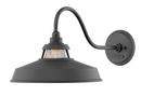 100W 1-Light Medium E-26 Outdoor Wall Sconce in Black