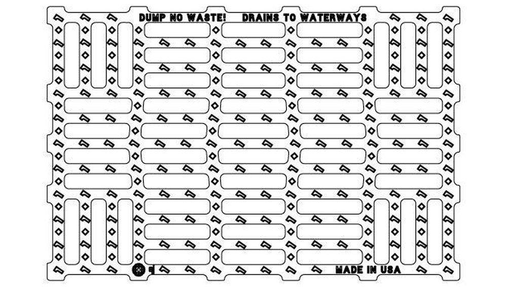 EJ 23-3/4 in. Ductile Iron Rectangular Catch Basin Grate 