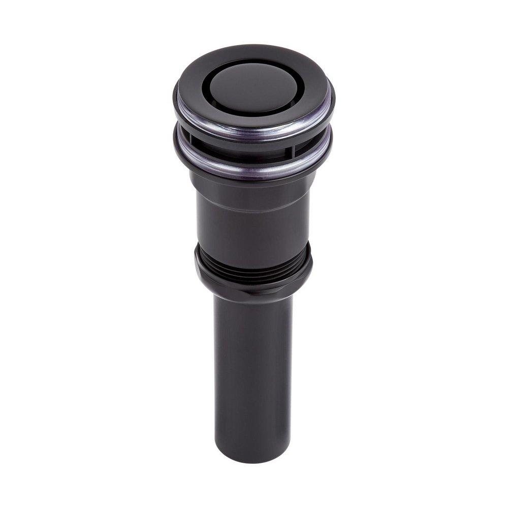 Signature Hardware Matte Black 3-1/2 in. Bathroom Sink Drain 