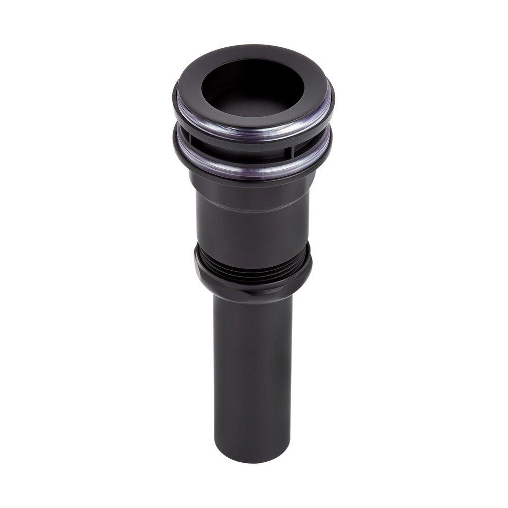 Signature Hardware Matte Black Pop Down Lavatory Drain and Overflow 