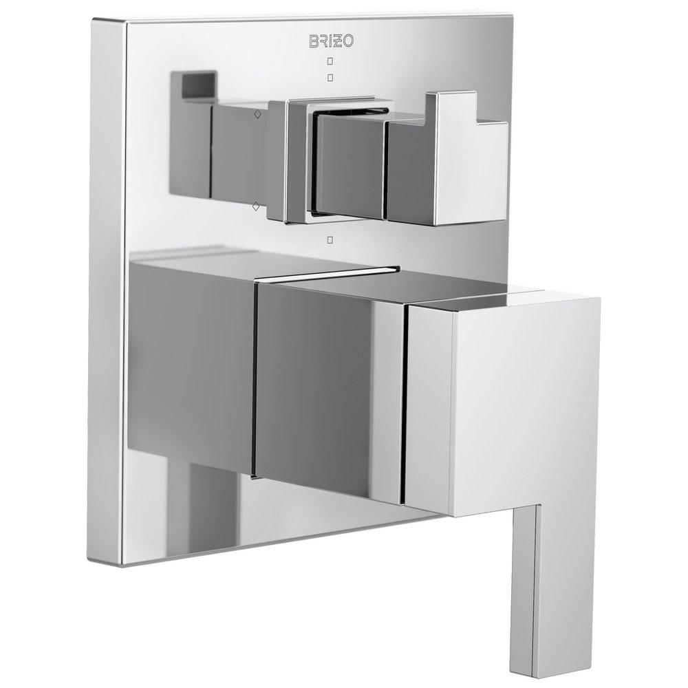 Brizo Chrome Two Handle Multi Function Bathtub & Shower Faucet  (Trim Only) 