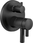 Brizo Matte Black Three Handle Bathtub & Shower Faucet (Trim Only) 