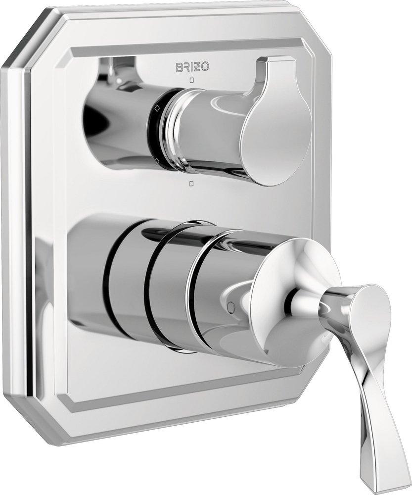 Brizo Chrome Pressure Balance Valve with Integrated 6-Function Diverter Trim 