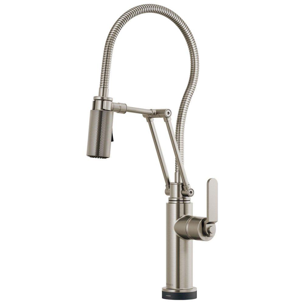 CCY 1.8 GPM Delta Brizo Litze Smarttouch Articulating Faucet With Finished Hose Stainless 