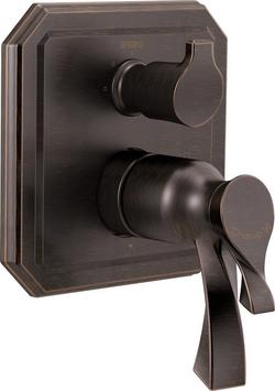 Three Handle Valve Trim in Venetian Bronze