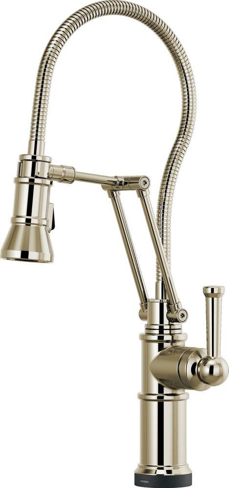 Brizo Polished Nickel Single Handle Pull Down Kitchen Faucet 