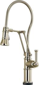 Single Handle Pull Down Kitchen Faucet with Touch Activation in Polished Nickel
