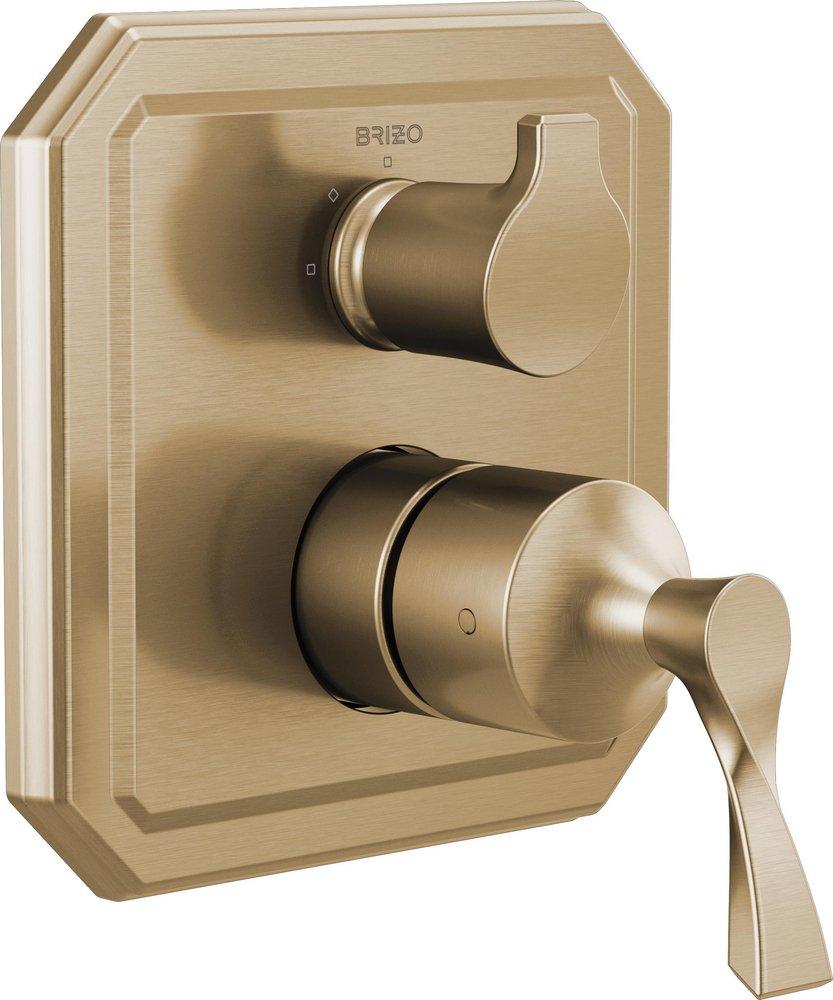 Brizo Luxe Gold Two Handle Bathtub & Shower Faucet (Trim Only) 