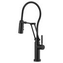 Single Handle Pull Down Kitchen Faucet with Touch Activation in Matte Black