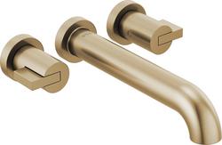 Wall Mount Tub Filler in Luxe Gold (Handles Sold Separately)