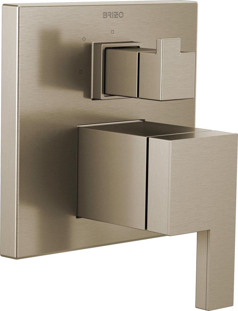 Brizo Brushed Nickel Two Handle Bathtub & Shower Faucet (Trim Only) 