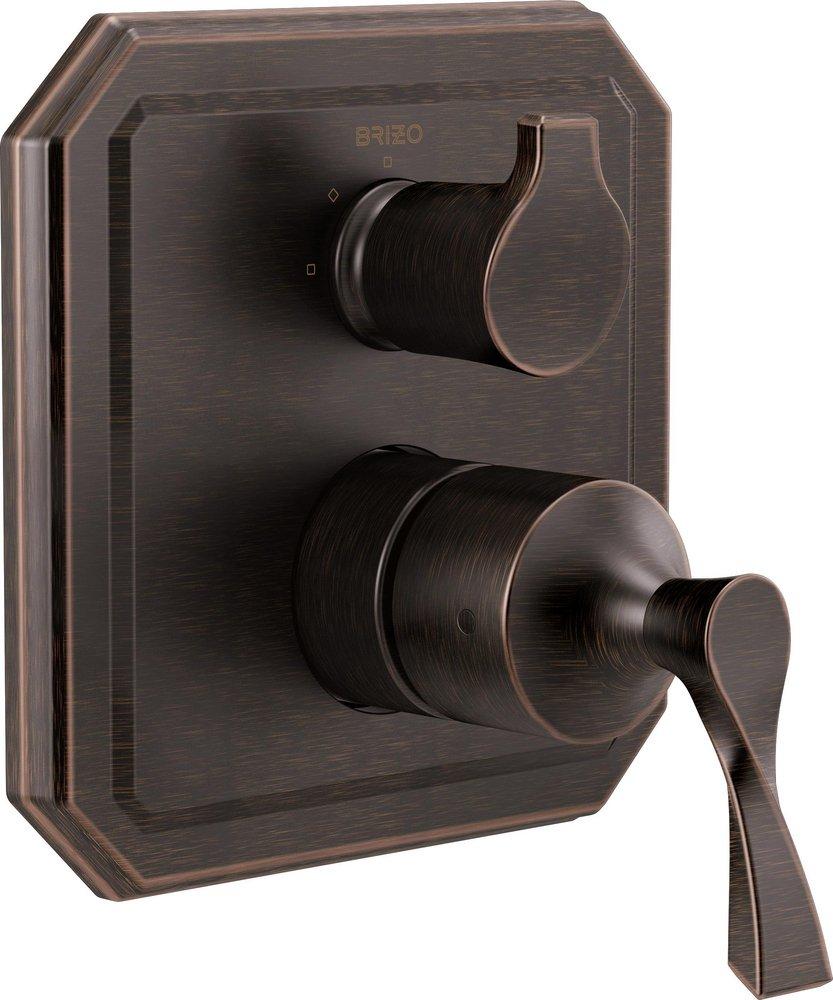 Brizo Venetian Bronze Pressure Balance Valve with Integrated 3-Function Diverter Trim 
