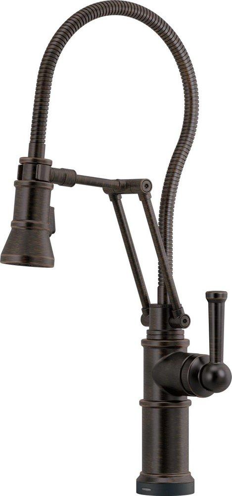 Single Handle Pull Down Kitchen Faucet with Touch Activation in Venetian&reg; Bronze 