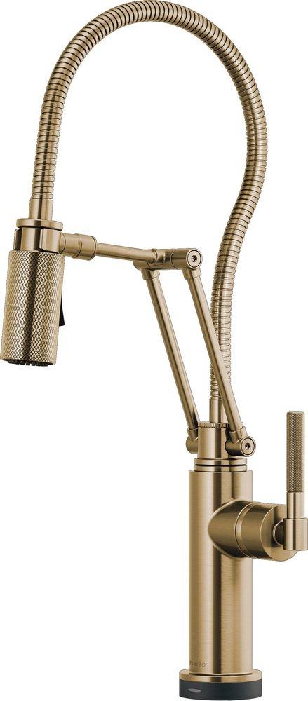 Brizo Luxe Gold Single Handle Pull Down Kitchen Faucet 