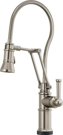Single Handle Pull Down Kitchen Faucet with Touch Activation in Brilliance&reg; Stainless