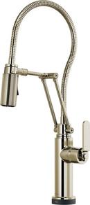 CCY 1.8 GPM Delta Brizo Litze: Smarttouch&reg; Articulating Faucet With Finished Hose Polished Nickel 
