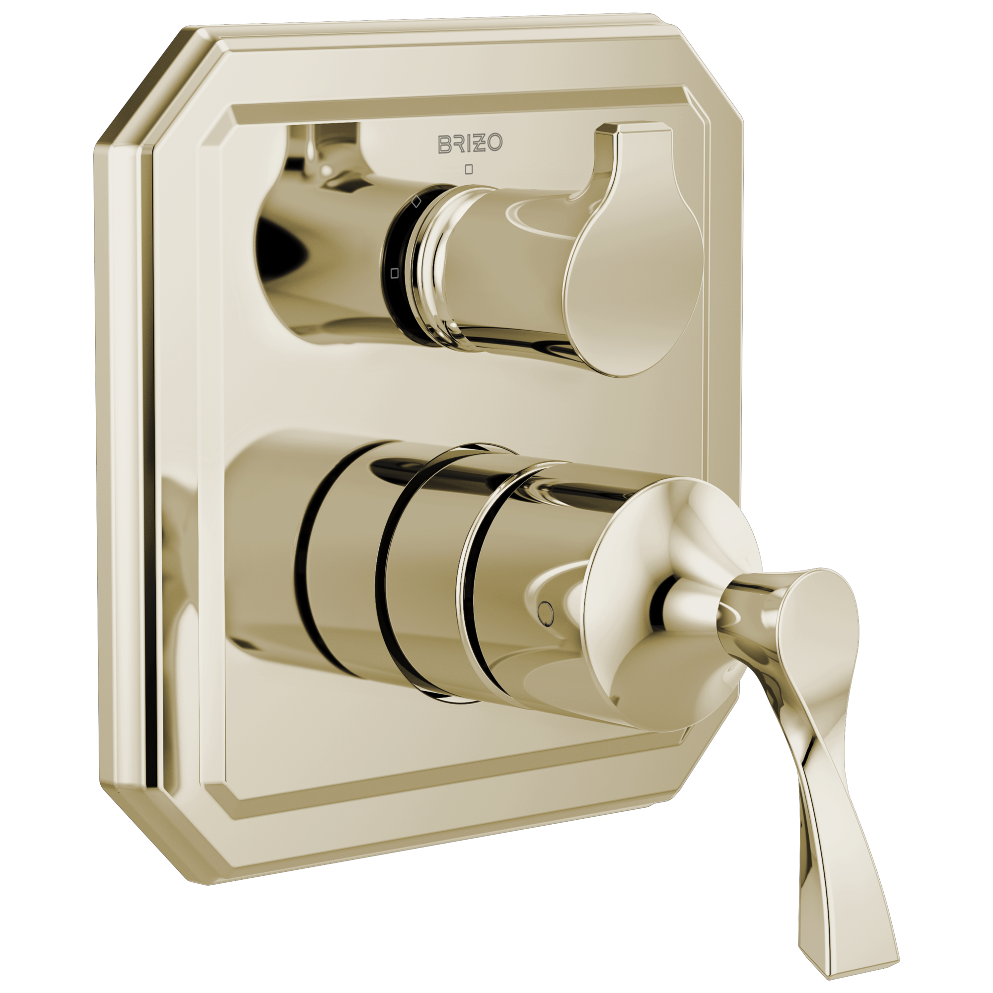 Brizo Brilliance Polished Nickel Two Handle Bathtub & Shower Faucet (Trim Only) 