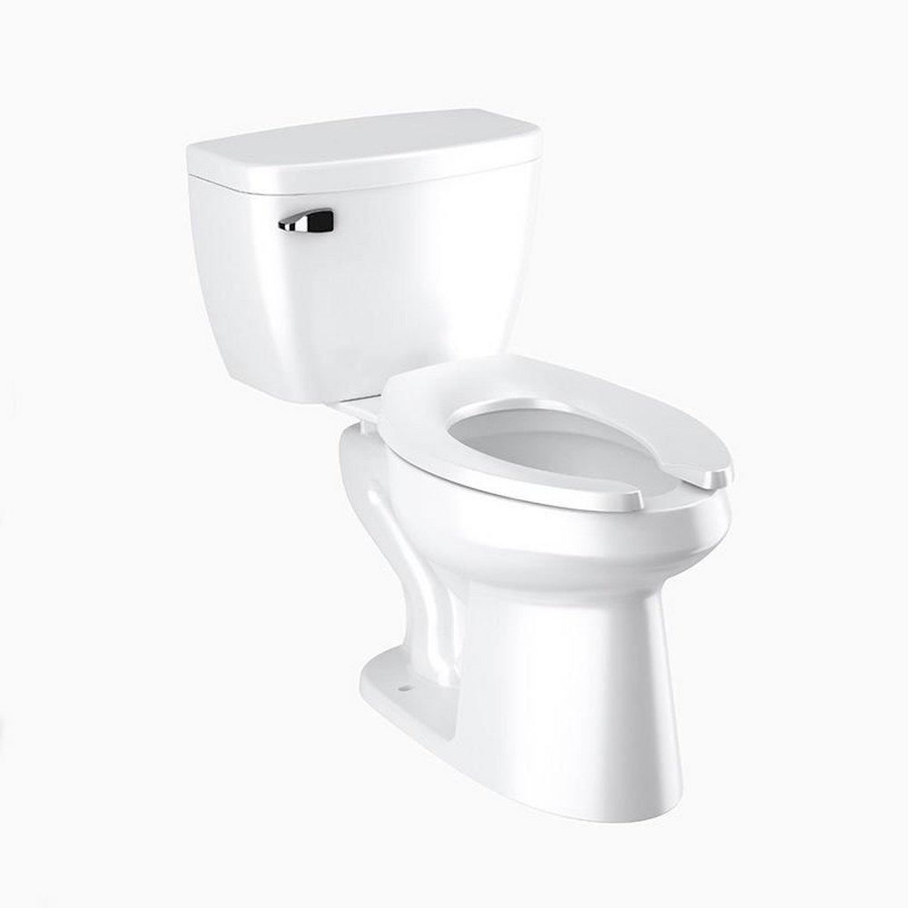 Sloan Valve White 1.28 gpf Elongated Floor Mount Two Piece Toilet 