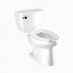 1.28 gpf Elongated Floor Mount Two Piece Toilet in White