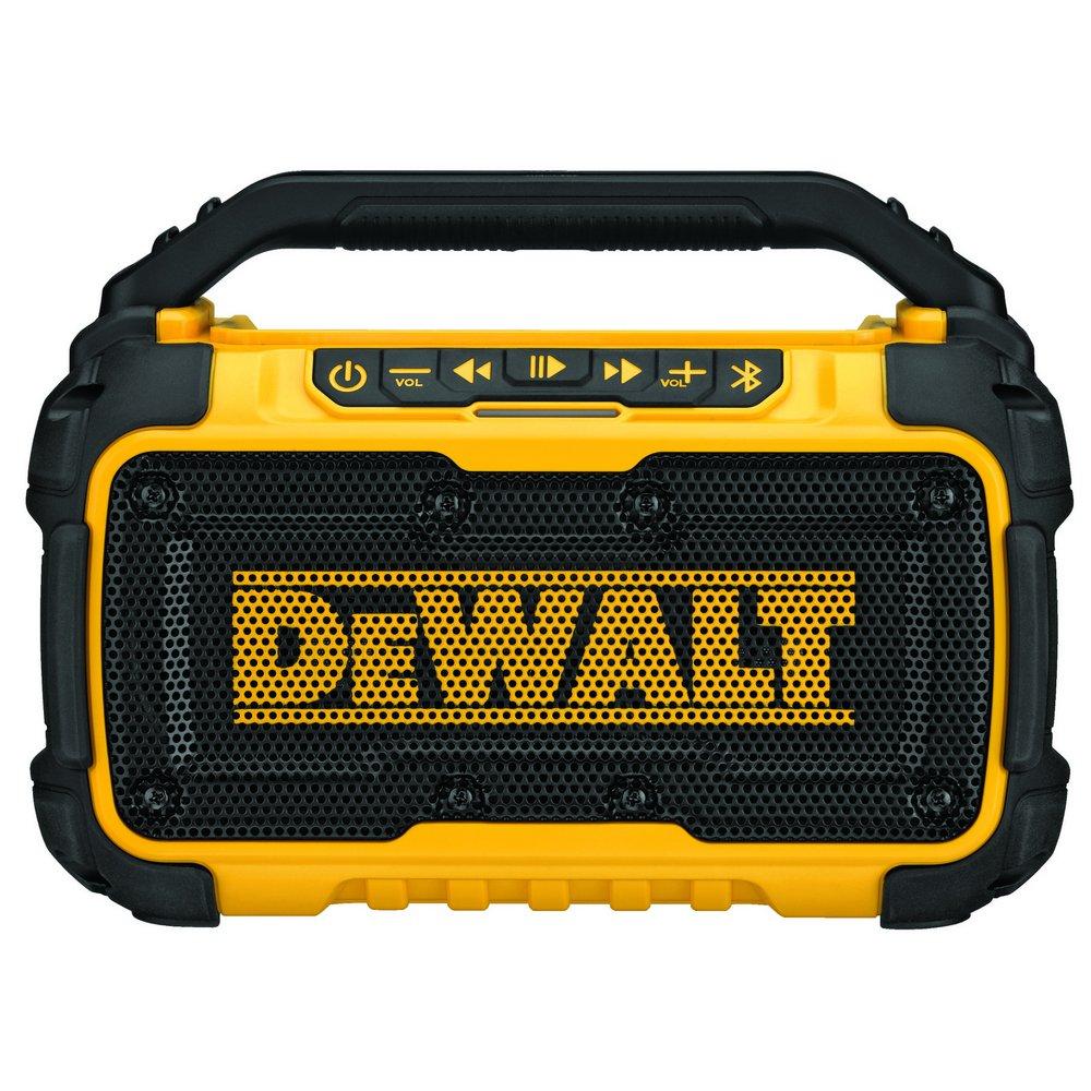 DEWALT Yellow/Black Corded Jobsite Bluetooth Speaker 