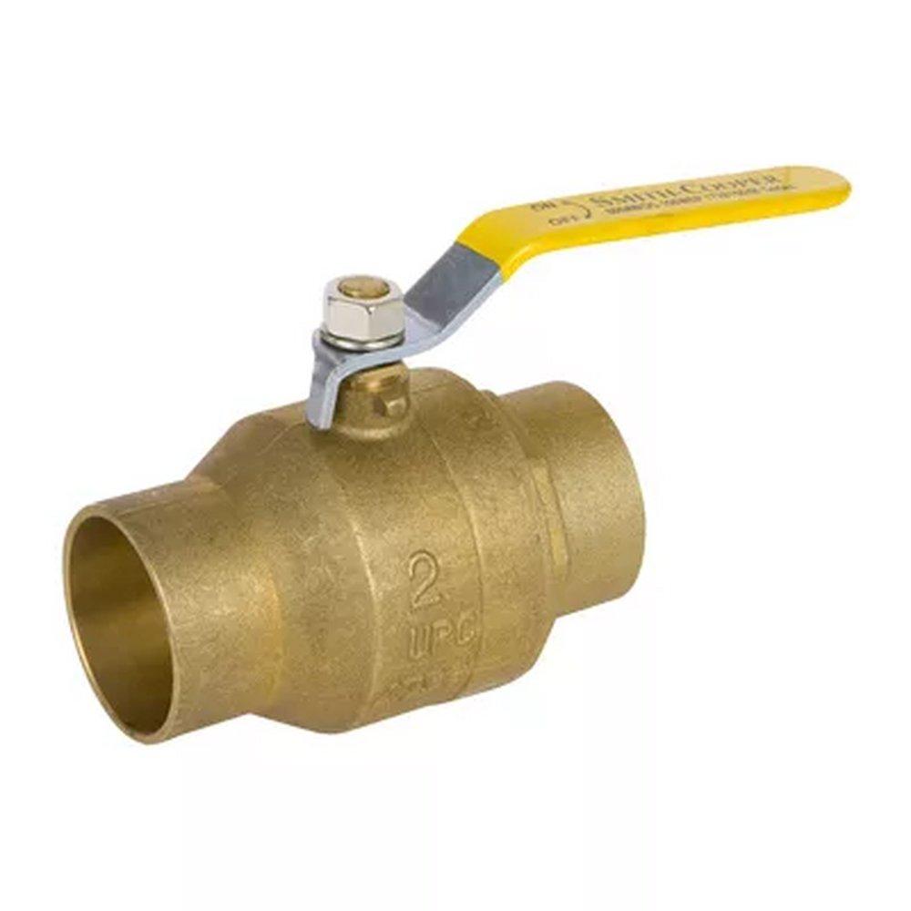 Smith-Cooper Forged Brass Full Port Sweat 600# Ball Valve 