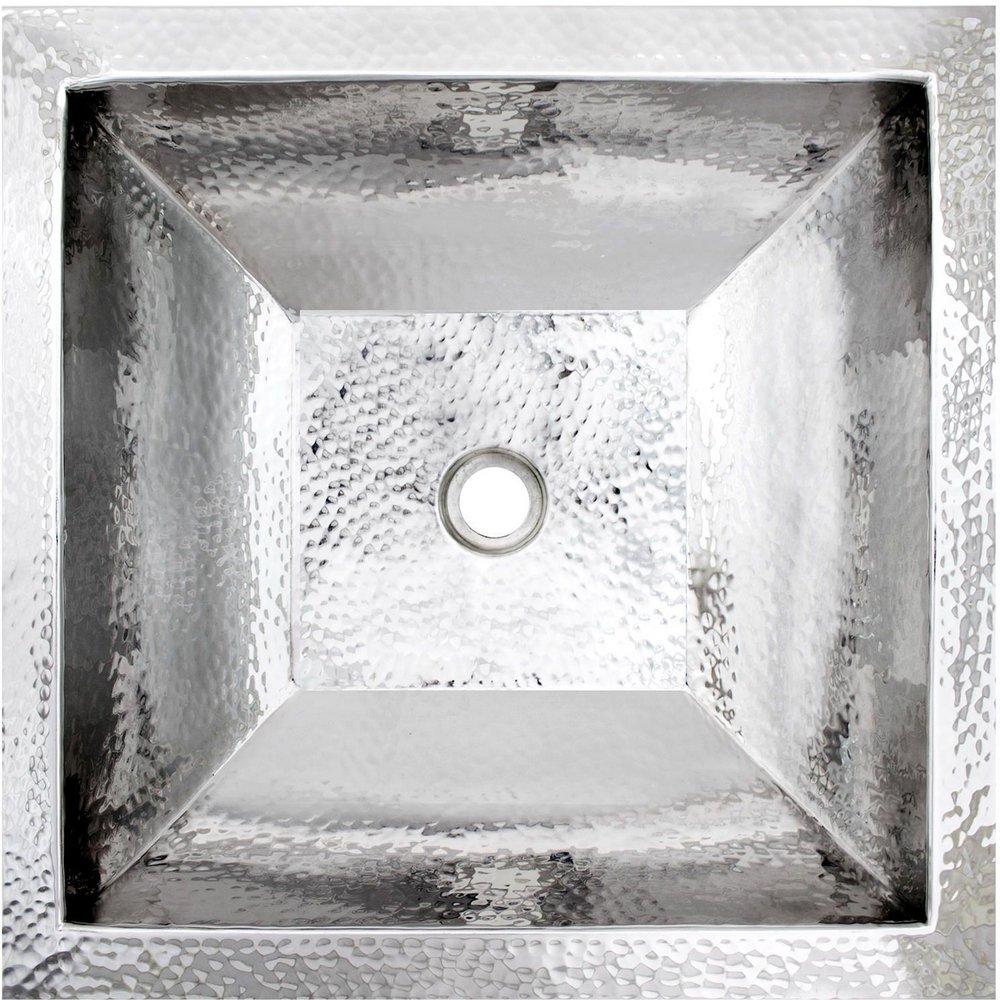 Linkasink Polished Stainless Steel *CVR* COCO SQ HAMMERED BUILDERS DI 