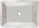 20 in. Dual Mount Rectangular Bathroom Sink in Polished Nickel 