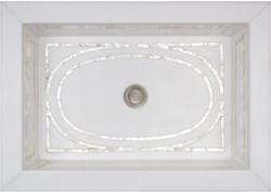 20-3/4 in. Undermount Rectangular Marble Bathroom Sink in White