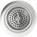 Linkasink Satin Stainless Steel 3-1/2 in. Brass and Stainless Steel Basket Strainer 