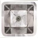 20 in. Dual Mount Square Stainless Steel Bathroom Sink in Polished Stainless Steel